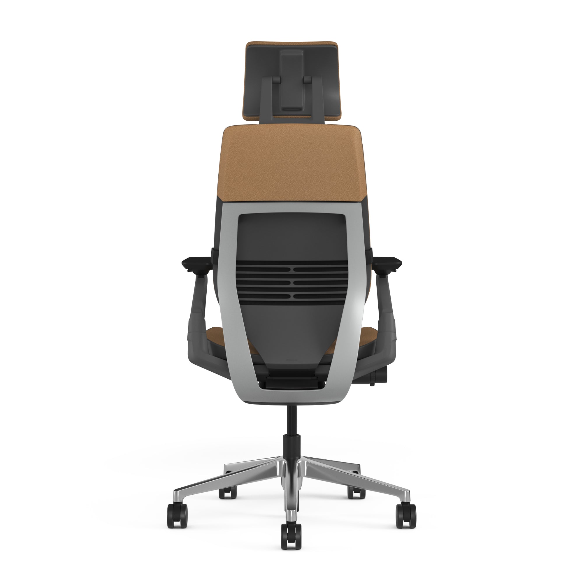 モンタナレザー(モカ)；ポリッシュドアルミニウムベース