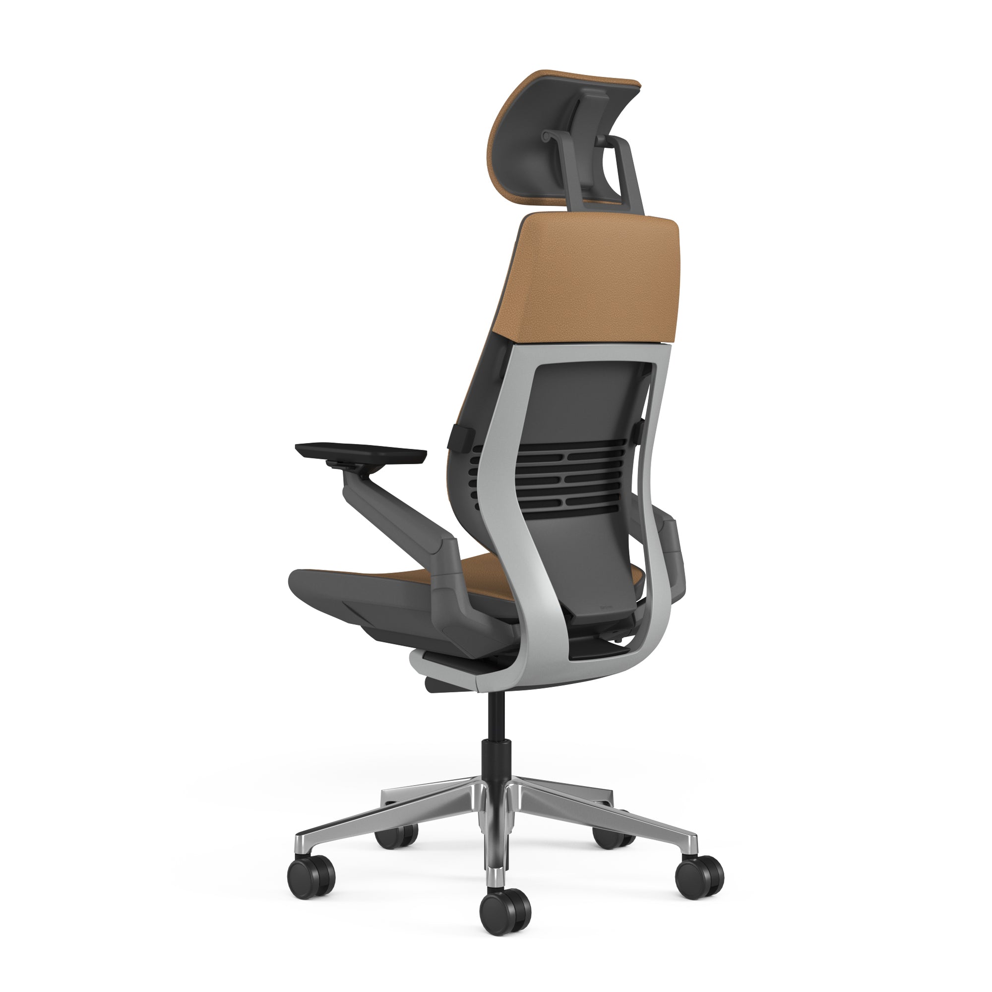 モンタナレザー(モカ)；ポリッシュドアルミニウムベース