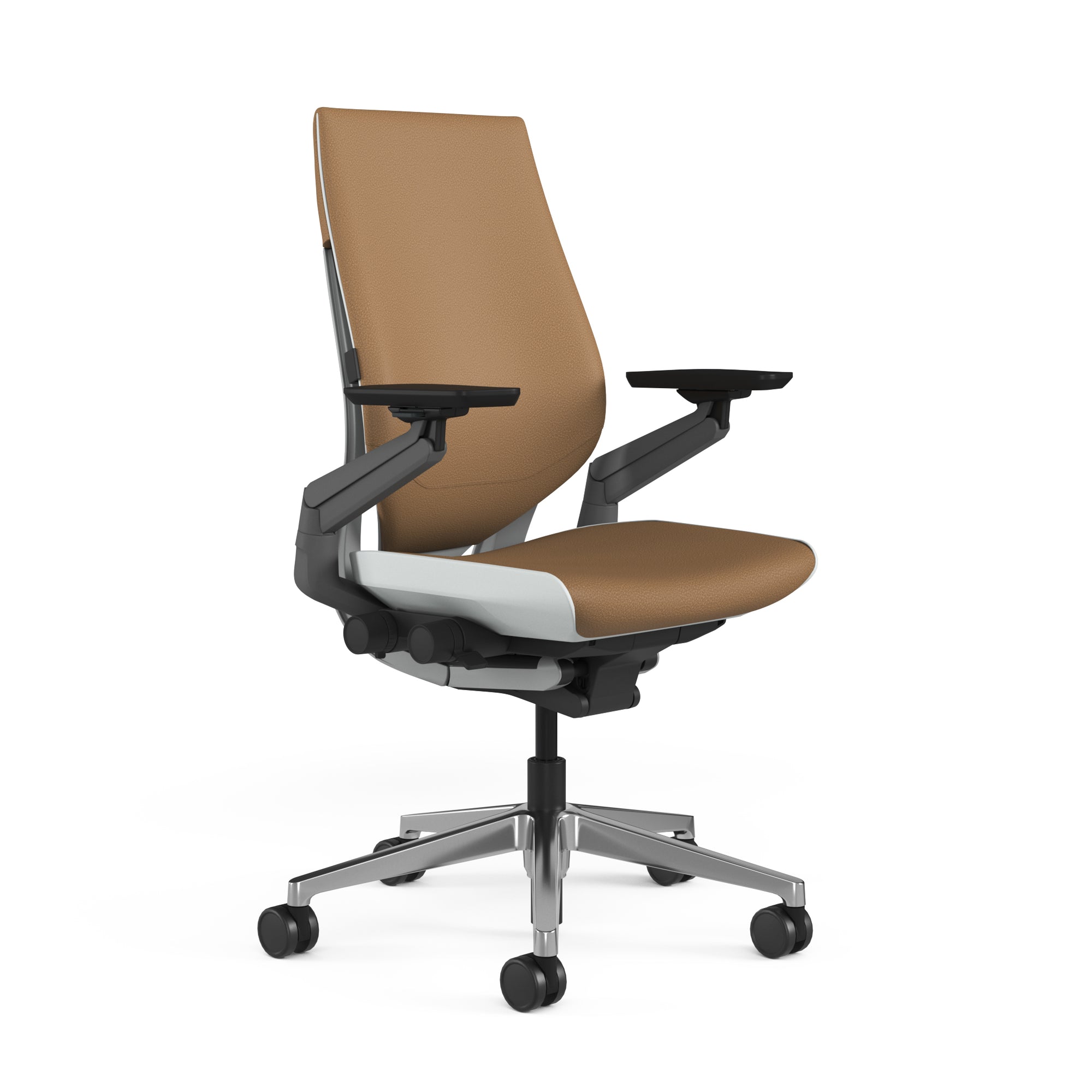 モンタナレザー(モカ)；ポリッシュドアルミニウムベース