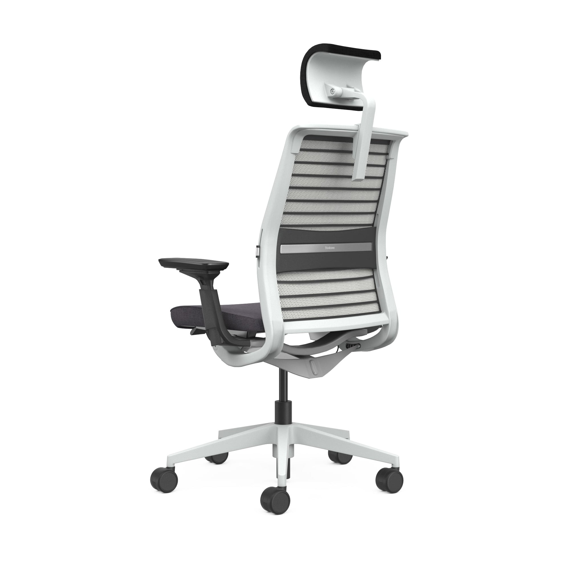 Mesh back 3D Knit Nickel; Seat fabric Otto Ash; Frame Seagull